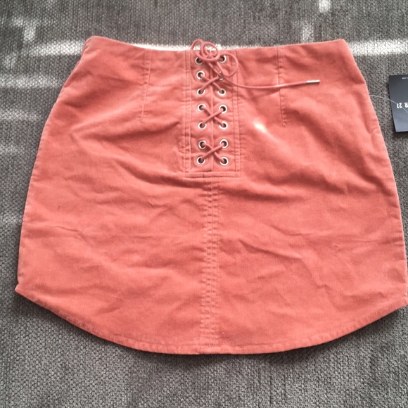 Pink corduroy skirt - Picture 1 of 4